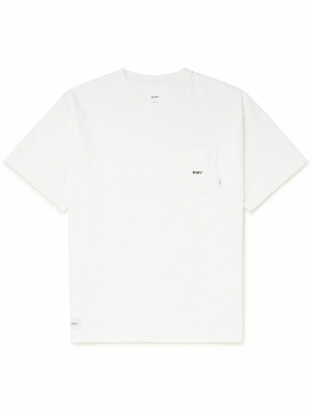 Photo: WTAPS - Logo-Embroidered Cotton-Jersey T-Shirt - White