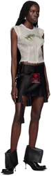 Liza Keane SSENSE Exclusive Black Miniskirt