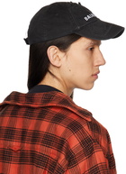 Balenciaga Black Laser Destroyed Cap