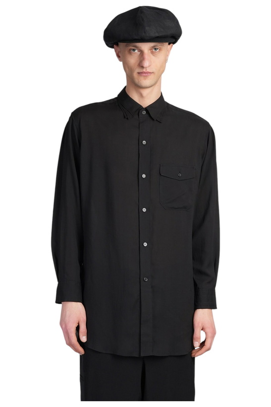 Photo: Yohji Yamamoto Shirt In Black Cellulose