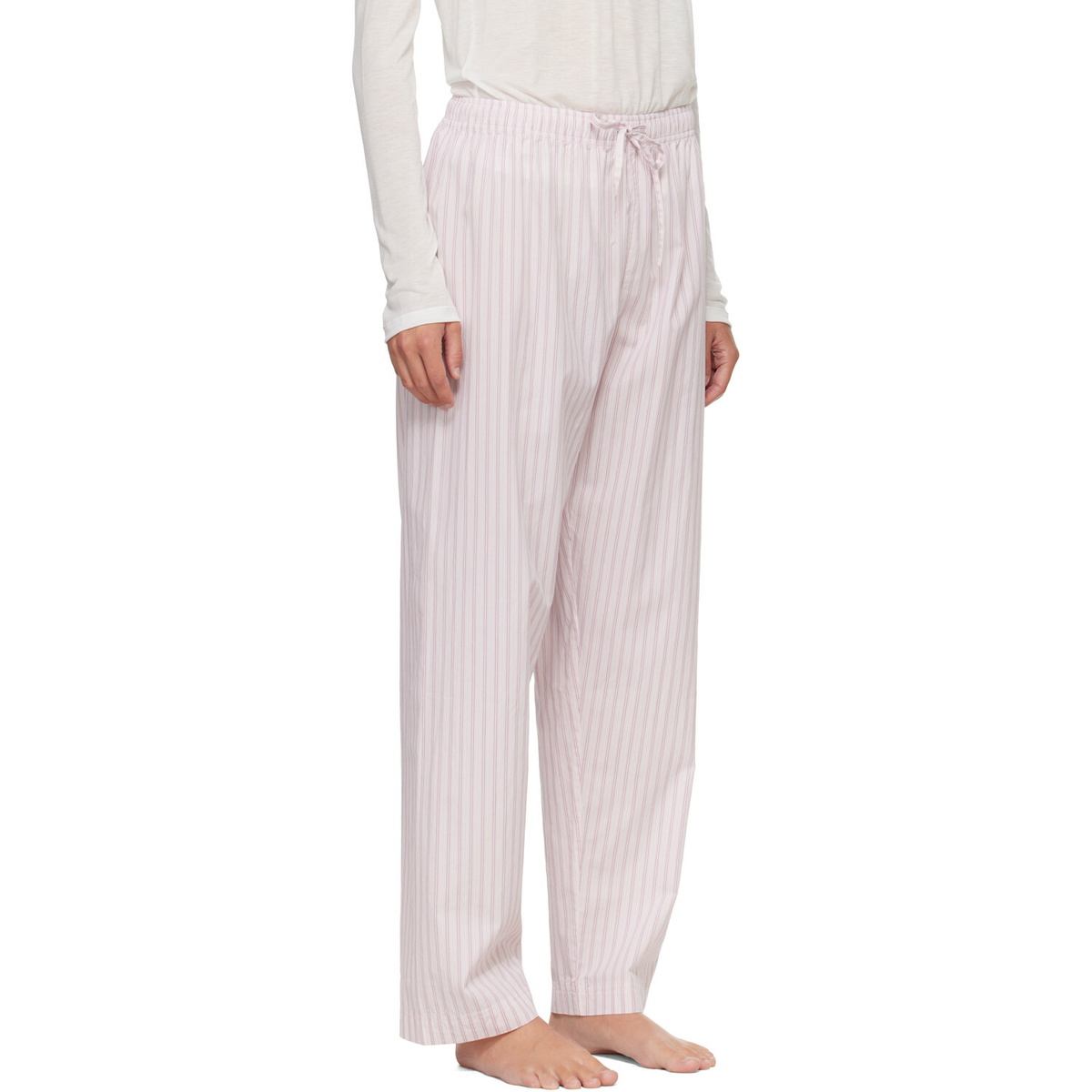 Tekla Pink Fine Twill Pyjama Pants