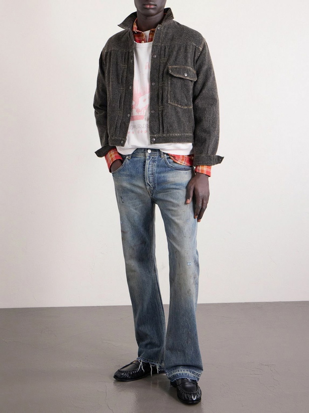 Photo: Enfants Riches Déprimés - Elvis Texas Slim-Fit Flared Jeans - Blue