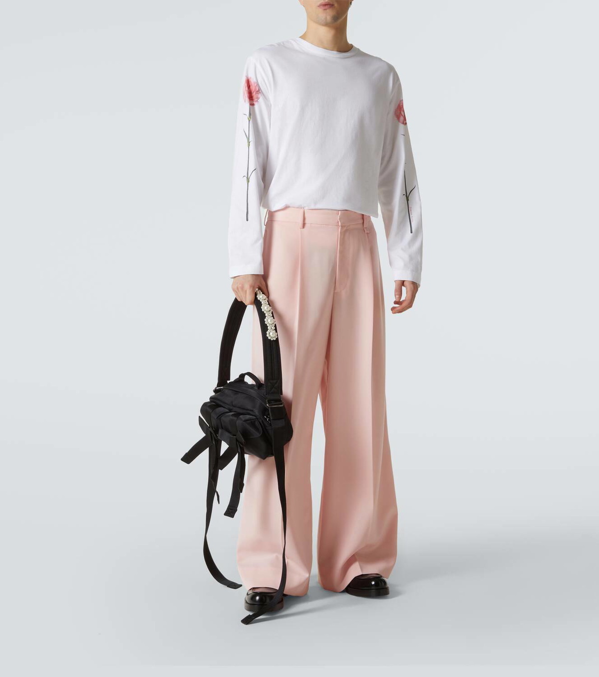 Simone Rocha Faux pearl-embellished crossbody bag