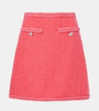 Giambattista Valli Wool-blend tweed miniskirt