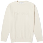 JW Anderson Men's Embroidered Logo Crew Sweat in Beige