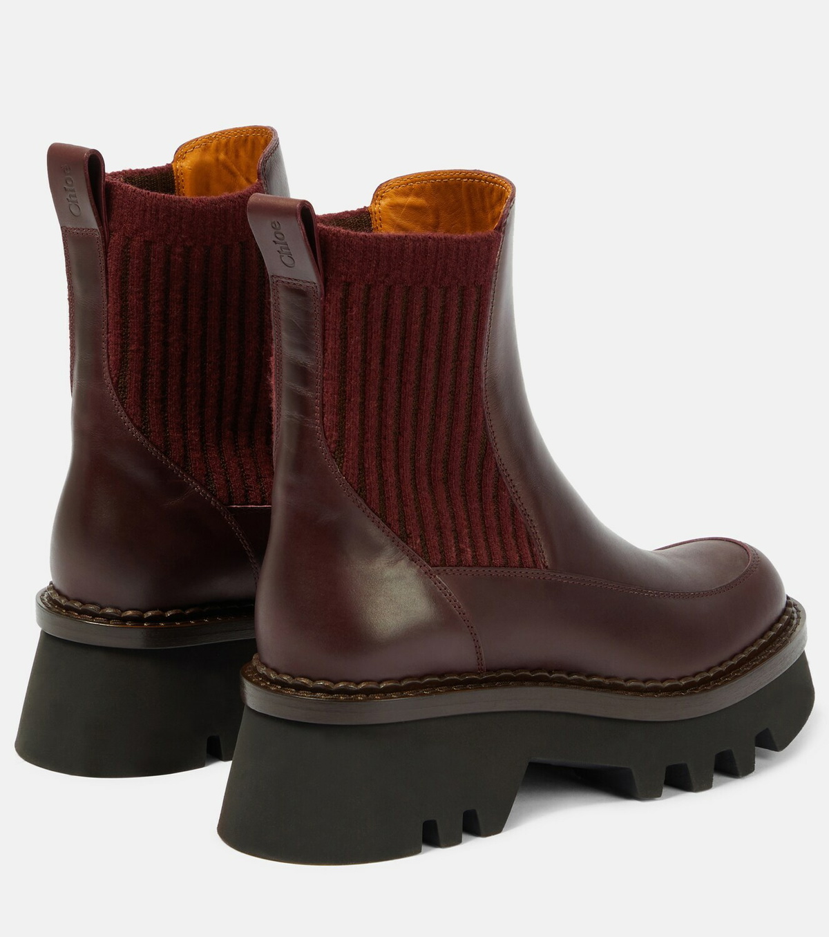 Chloe - Owena leather Chelsea boots