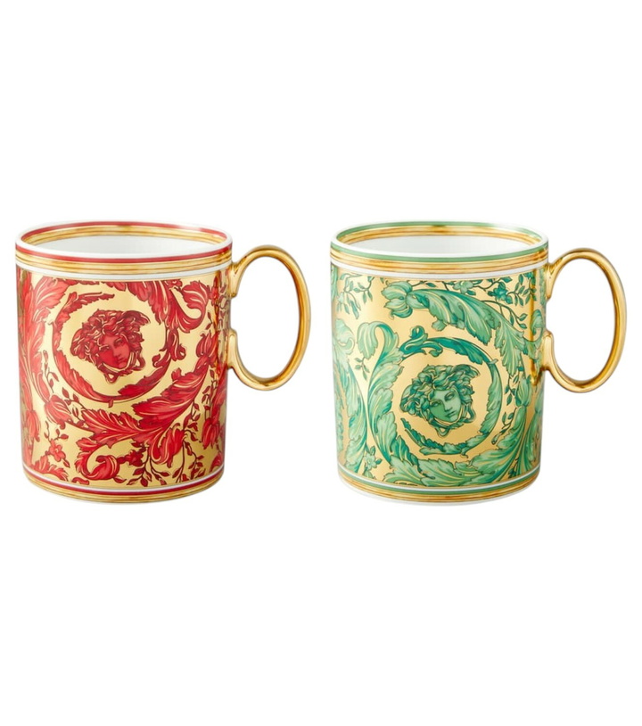 Photo: Versace Home Medusa Garland set of 2 porcelain mugs
