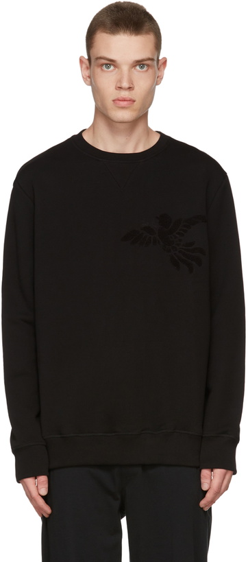 Photo: Paul Smith Black 'Bird Floral' Sweatshirt