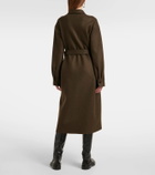 Jil Sander Belted wool-blend shirt dress