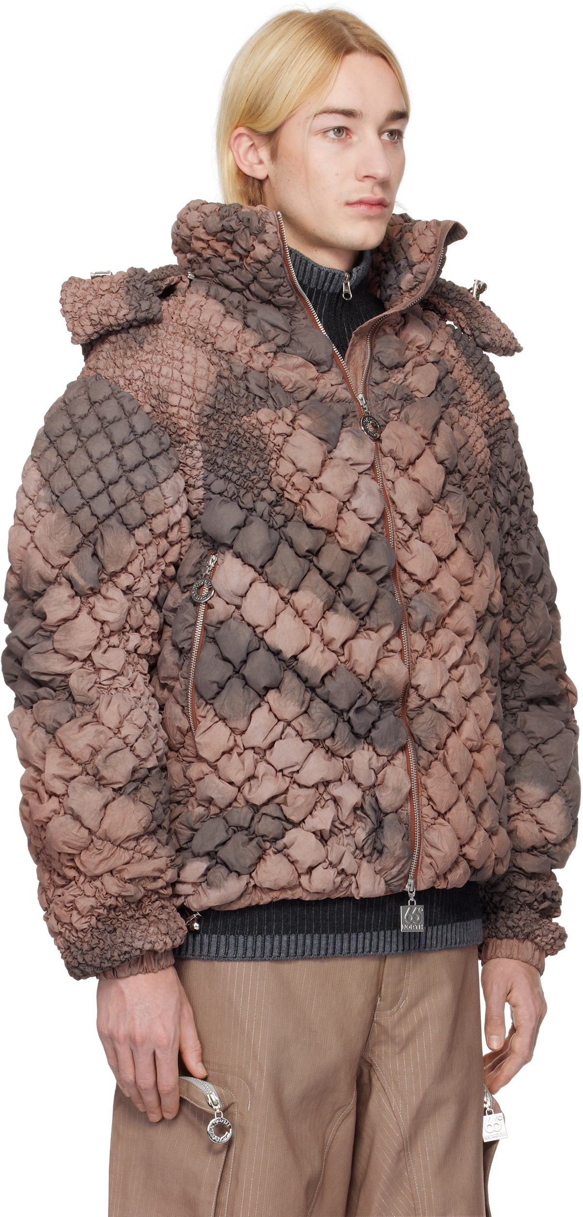 Charlie Constantinou Red 66°North Edition Signature Quilt Down Jacket