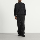 BEAMS Men's Puckering Easy Trousers in Black
