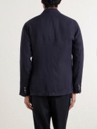 Altea - Aaron Garment-Dyed Linen Blazer - Blue