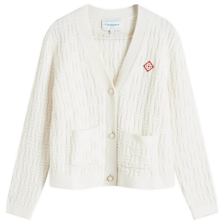 Photo: Casablanca Women's Column Stitch Cardigan in White
