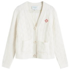 Casablanca Women's Column Stitch Cardigan in White