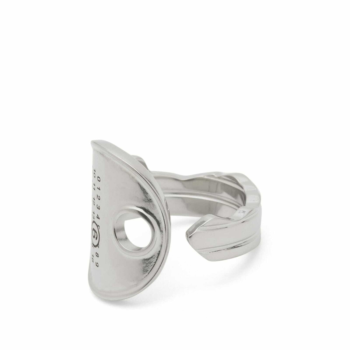 MM6 Maison Margiela Men's Key Ring in Palladio Burattato