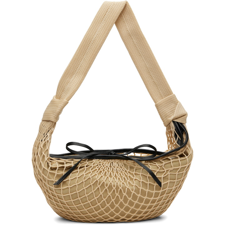 Photo: LEMAIRE Beige Croissant Filt Bag