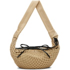 LEMAIRE Beige Croissant Filt Bag
