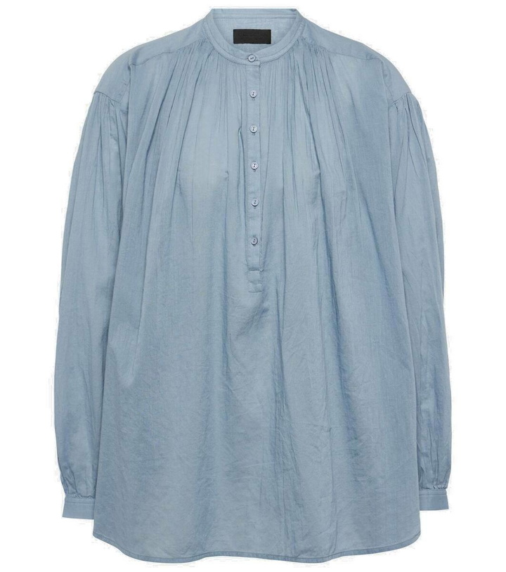 Photo: Nili Lotan Neville cotton poplin blouse