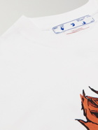 Off-White - Neen Logo-Print Cotton-Jersey T-Shirt - White