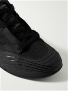 Givenchy - Logo-Debossed Suede and Leather-Trimmed Canvas Sneakers - Black