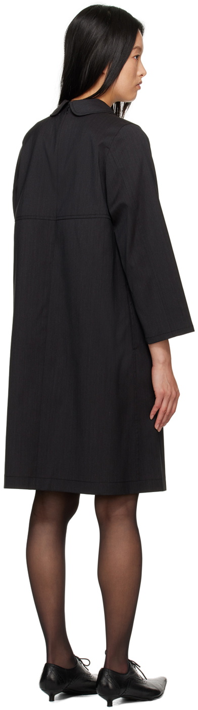 tao Black Peter Pan Collar Midi Dress