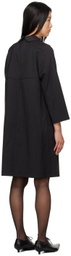 tao Black Peter Pan Collar Midi Dress