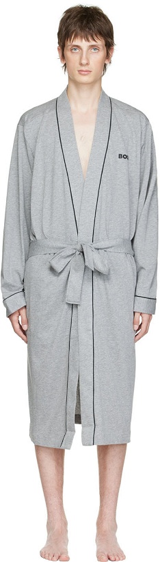 Photo: BOSS Gray Cotton Robe