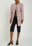 Chloe Tweed Coat Violet
