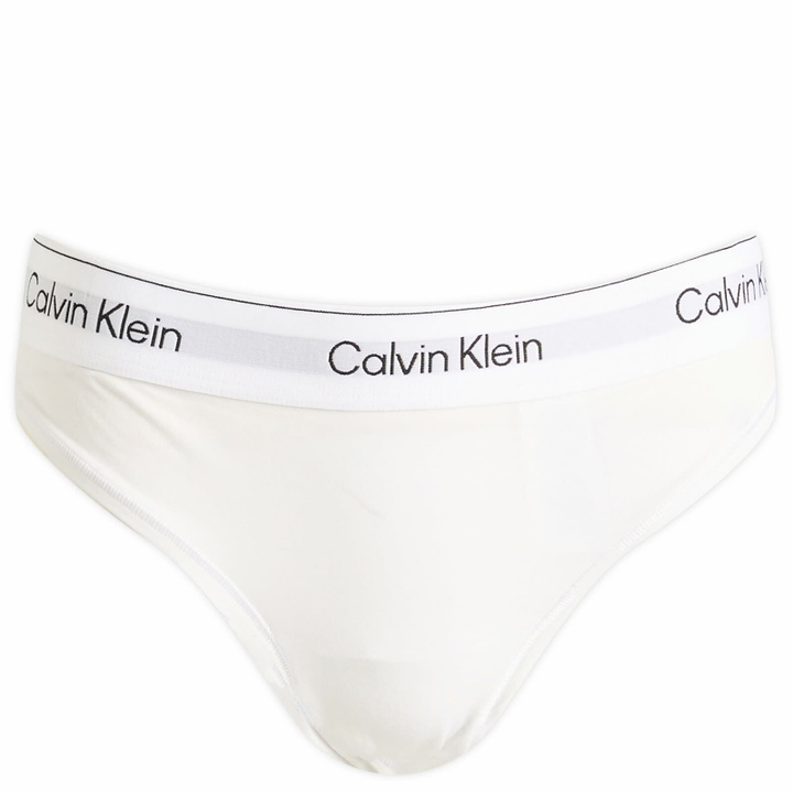 Photo: Calvin Klein Women's Icon Thong in White