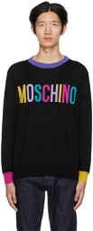 Moschino Black Colorblock Sweater