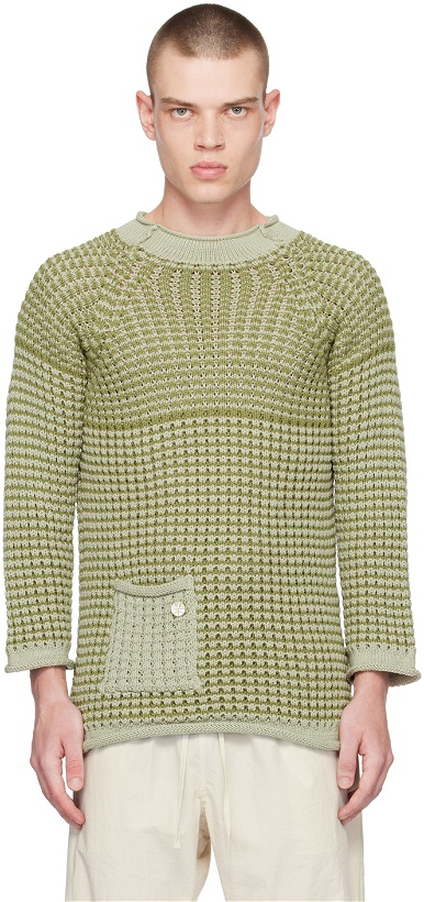 Photo: XENIA TELUNTS Green Bubbly Sweater