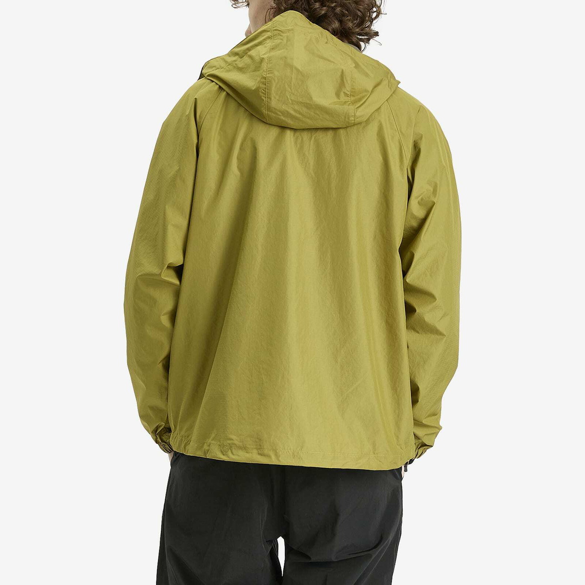 Goldwin Men's Ripstop Hooded Jacket in Olive Yellow Goldwin