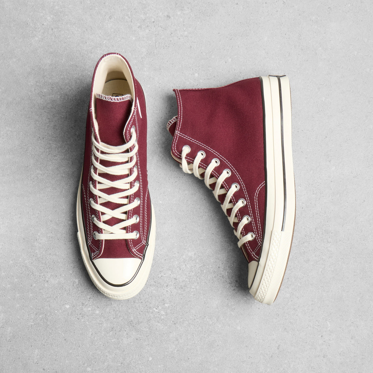 Converse Chuck Taylor 1970s Hi Sneaker in Deep Bordeaux/Egret/Black