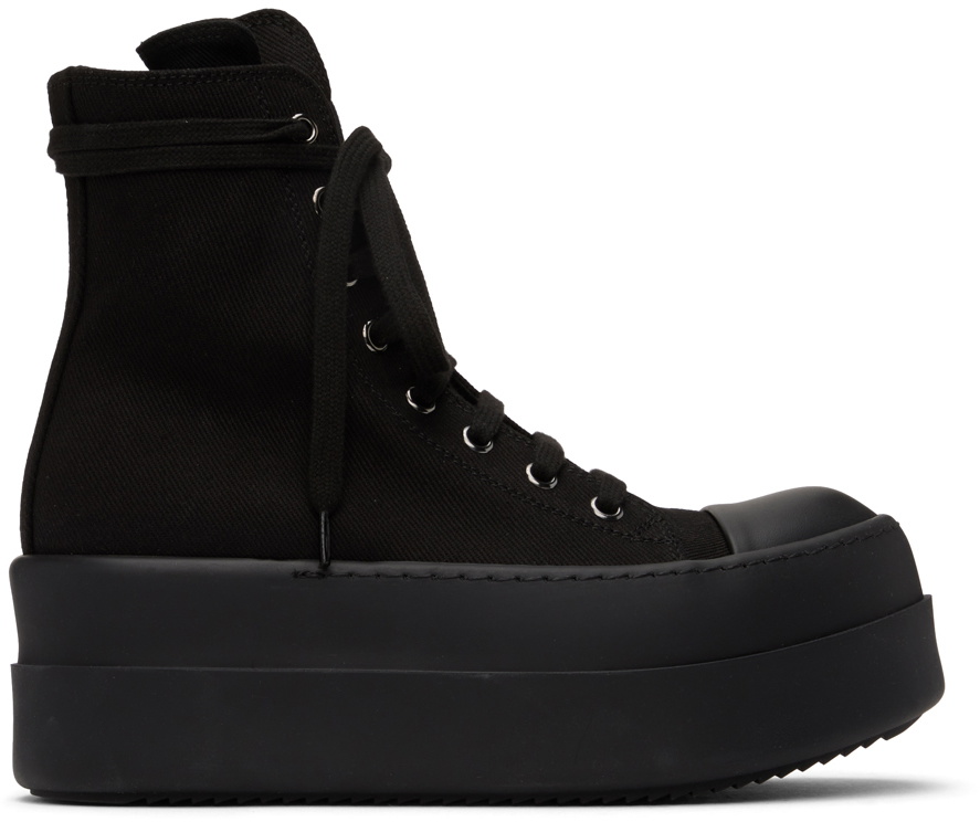 Rick Owens Black 'Jumbo Lace' Sneakers – Showroom LA