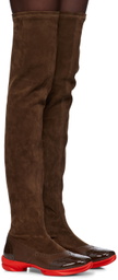Kiko Kostadinov Brown Sonia High Boots