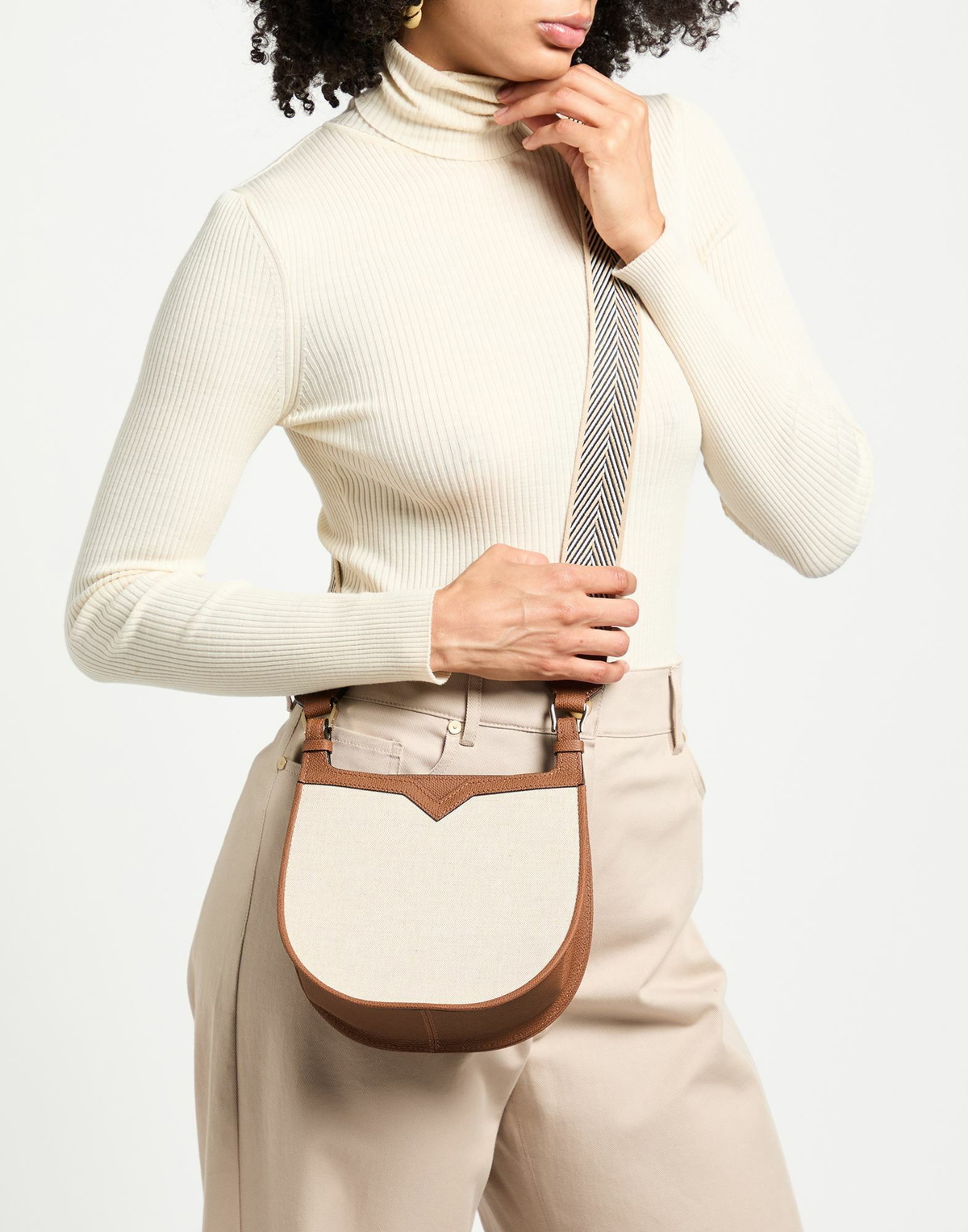 Valextra Womens Cross-body bag in Beige