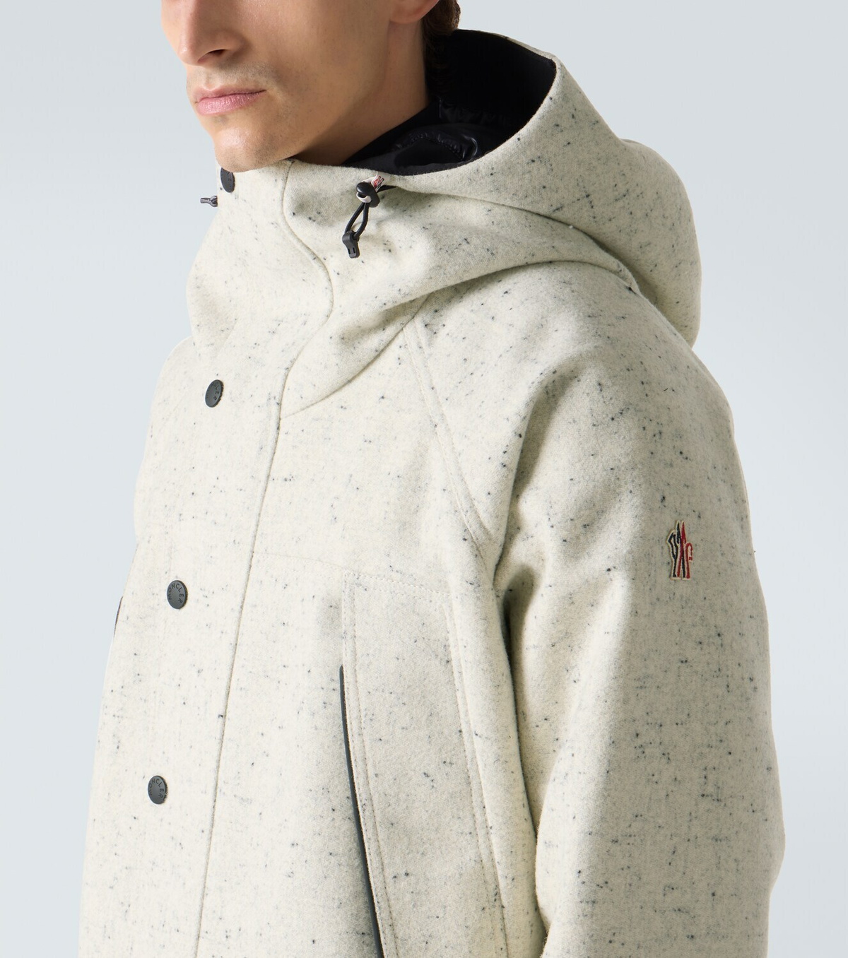 Moncler Grenoble Marnaz hooded virgin wool down ski jacket