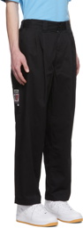 AAPE by A Bathing Ape Black Cotton Trousers