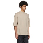 Jil Sander Beige Mock Neck Sweater T-Shirt