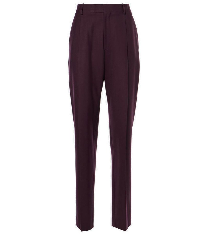 Photo: Victoria Beckham Asymmetric wool-blend chinos