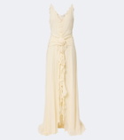 Blumarine Ruffled georgette gown