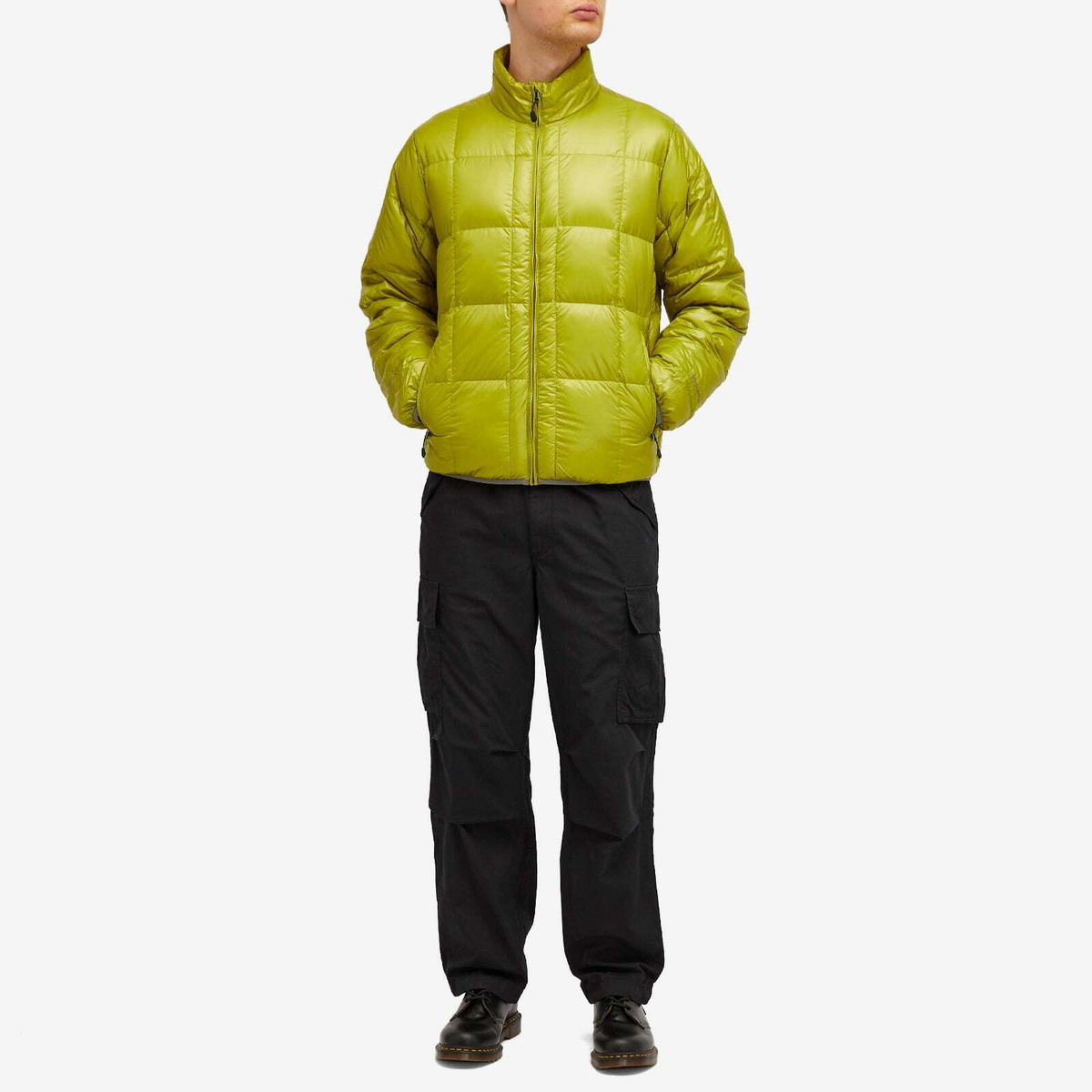 thisisneverthat Men's PERTEX T Down Jacket in Olive Yellow