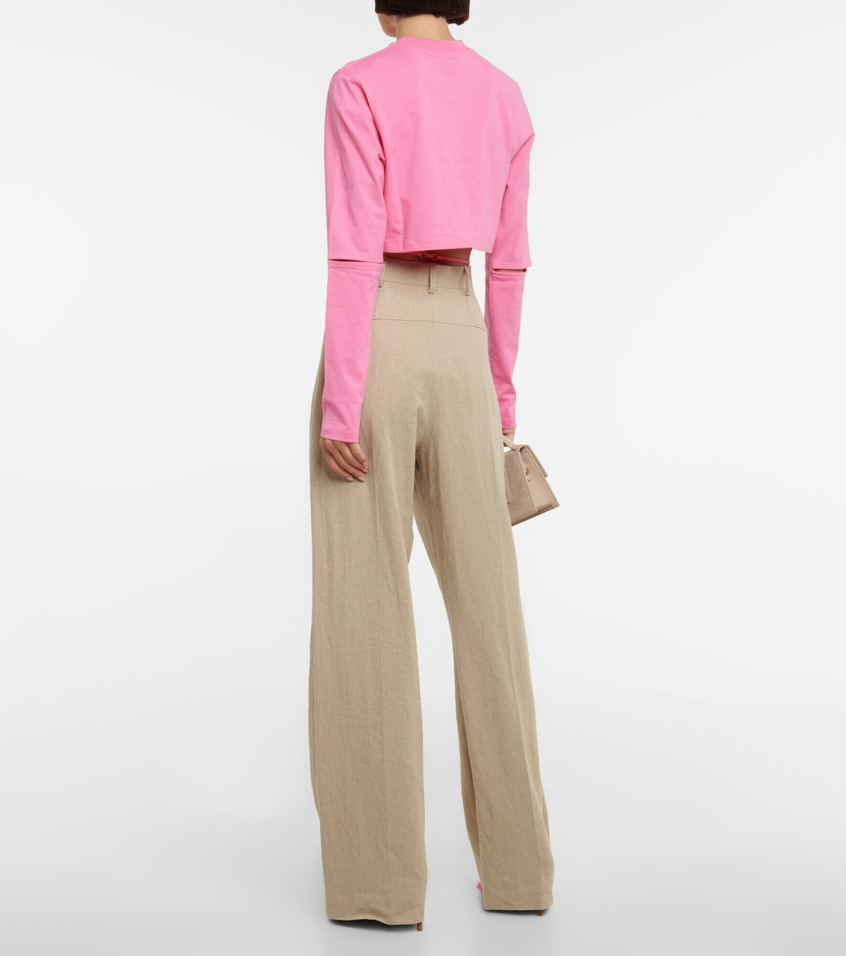 Jacquemus - Le T-shirt Pino cotton cropped top Jacquemus