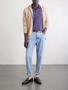 Brunello Cucinelli - Logo-Embroidered Cotton-Piqué Polo Shirt - Purple
