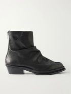 424 - Marathon Cowboy Leather Boots - Black
