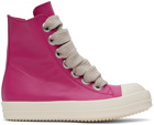 Rick Owens Pink Zip-Up Sneakers