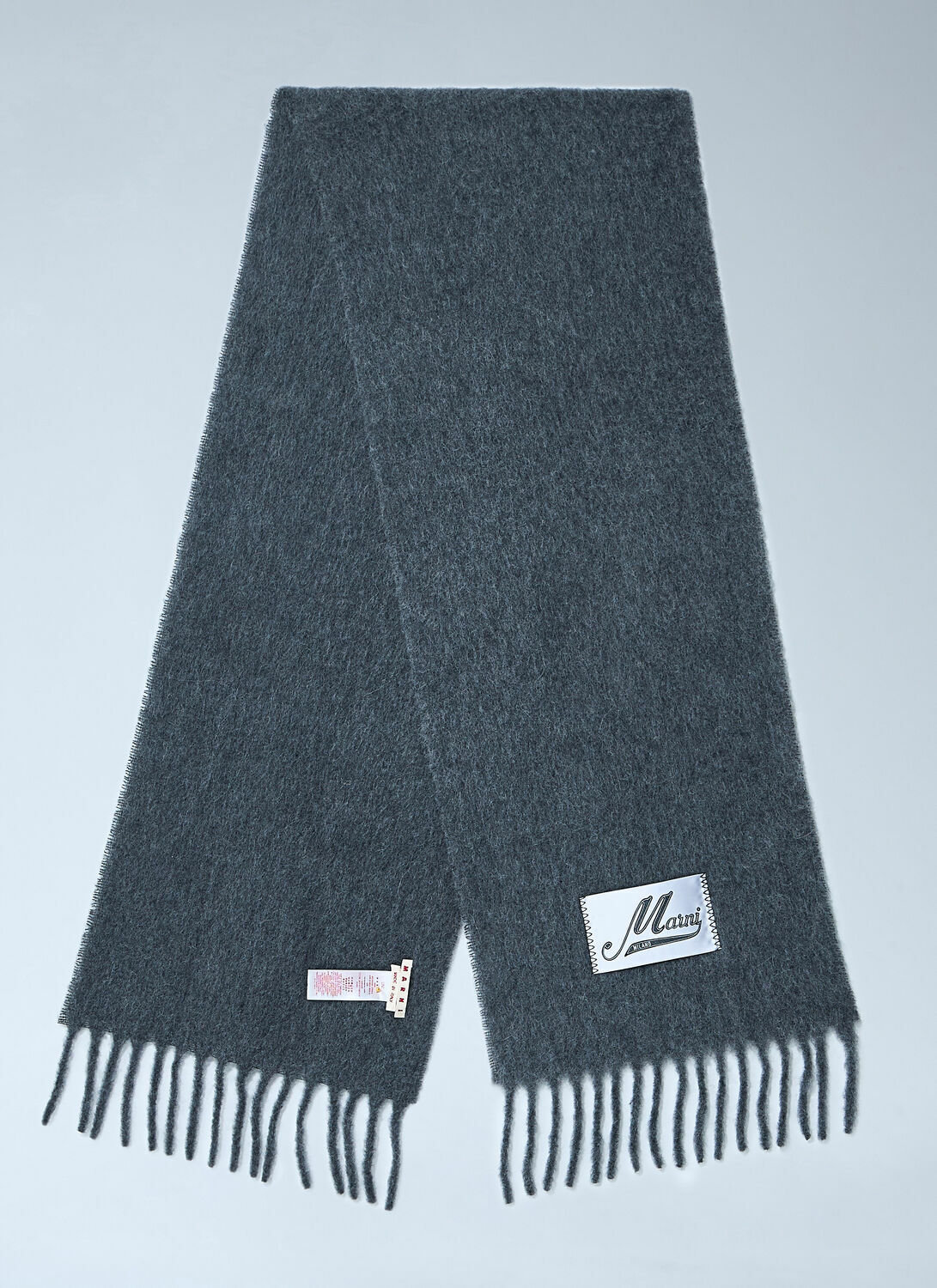 Marni Fringed Wool Scarf