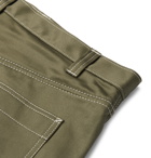 L.E.J - Selvedge Cotton-Twill Trousers - Green