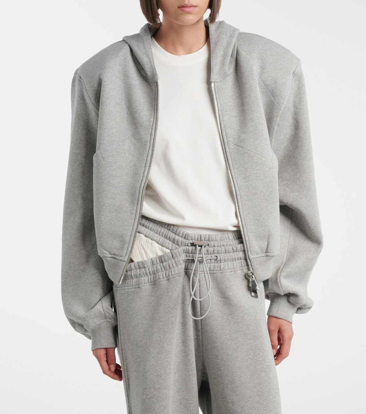 The Attico Cotton jersey hoodie