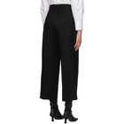 Mame Kurogouchi Black Ribbon Stripe Pleated Trousers